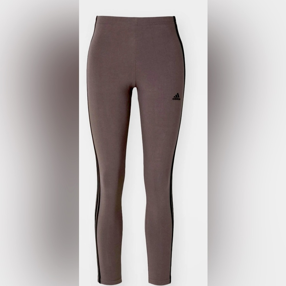 Softest Pants!
ESSENTIALS 3 STRIPES HIGH WAISTED - Leggings - charcoal Size L